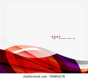 Vector elegant wave background. Template background for workflow layout, diagram, number options or web design