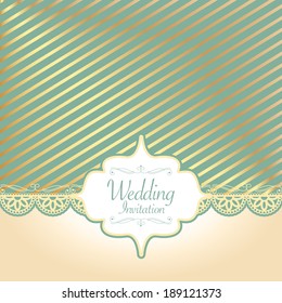 Vector elegant wedding invitation card