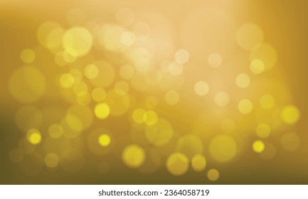Vector elegant yellow bokeh blur light effect.