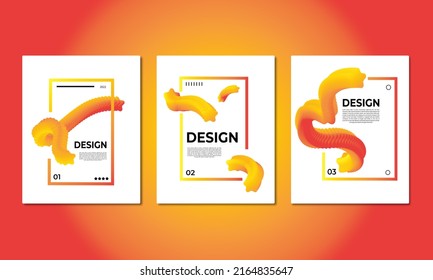 vector element abstract background poster with bright pastel color combination