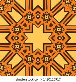 Vector element, arabesque for design template. Luxury ornament in Eastern style. Turquoise floral illustration. Ornate decor for invitation, greeting card, wallpaper, background, web page.