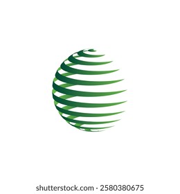vector element bullet 3D logo for company gradient green