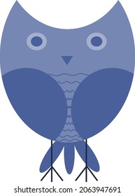 vector element cartoon owl on a white background