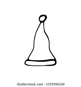 Vector element for christmas. Isolated on white background,element with black outline. For design, postcards, factories, manufactories, wrapping paper, gifts, coloring books, books, stickers.