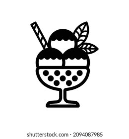 Vector element of a Cup of Ice Cream.