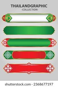vector element ethnic, decorative ornament, ethnic thai illustration