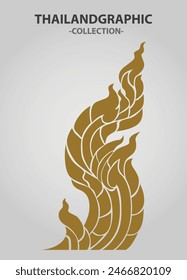 Vector element ethnic decorative ornament ethnic thai illustration