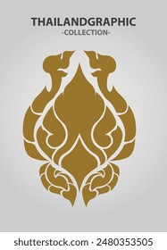Vector element ethnic decorative ornament ethnic thai illustration