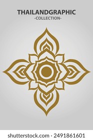 Vector element ethnic decorative ornament ethnic thai illustration