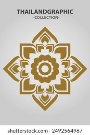 Vector element ethnic decorative ornament ethnic thai illustration