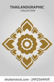 Vector element ethnic decorative ornament ethnic thai illustration