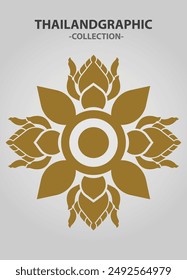 Vector element ethnic decorative ornament ethnic thai illustration