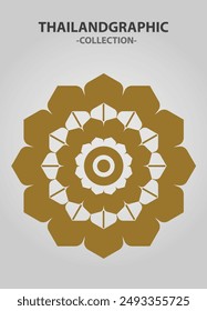 Vector element ethnic decorative ornament ethnic thai illustration