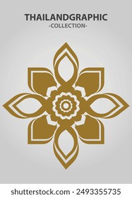 Vector element ethnic decorative ornament ethnic thai illustration