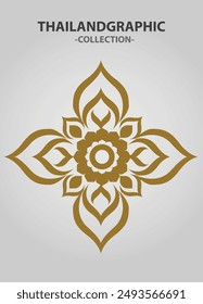 Vector element ethnic decorative ornament ethnic thai illustration