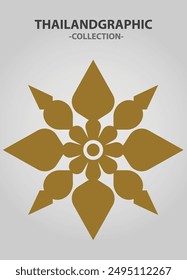 Vector element ethnic decorative ornament ethnic thai illustration