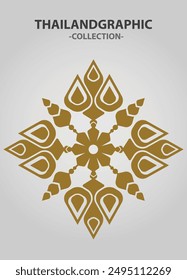 Vector element ethnic decorative ornament ethnic thai illustration