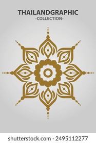 Vector element ethnic decorative ornament ethnic thai illustration