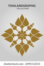 Vector element ethnic decorative ornament ethnic thai illustration