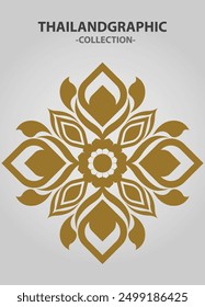 Vector element ethnic decorative ornament ethnic thai illustration