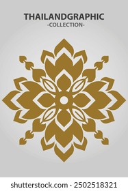 Vector element ethnic decorative ornament ethnic thai illustration