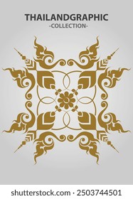 Vector element ethnic decorative ornament ethnic thai illustration