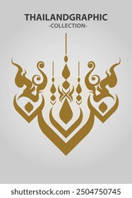 Vektorelement ethnische dekorative Ornament ethnische thailändische Illustration