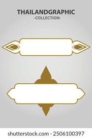 Elemento de Vector Ornamento decorativo étnico Ilustración tailandesa étnica
