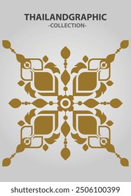 Vector element ethnic decorative ornament ethnic thai illustration