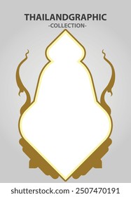 Elemento de Vector Ornamento decorativo étnico Ilustración tailandesa étnica