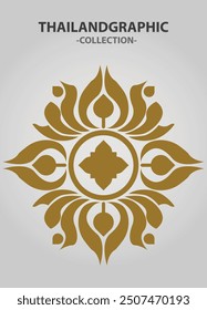 Vector element ethnic decorative ornament ethnic thai illustration