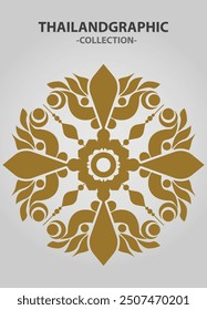 Vector element ethnic decorative ornament ethnic thai illustration