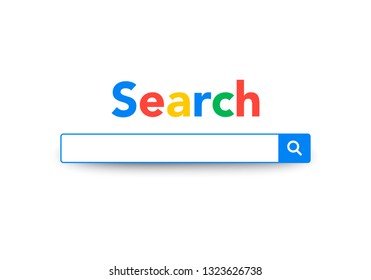 Vector Element Google Search Bar Site, Search Engine Template