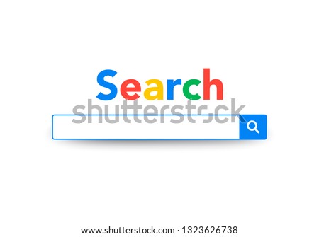 Vector Element Google Search Bar Site, Search Engine Template