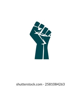 vector element hand clenched into a fist