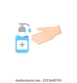 Vector element of Hand sanitizer.