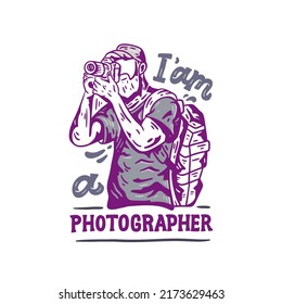 Vector element of illustration photographer design