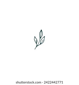 vector element leaf in green color leaf