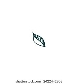 vector element leaf in green color leaf