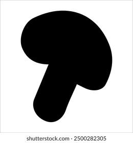 Vector element mushroom champignon on a