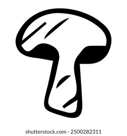 Vector element mushroom champignon on a