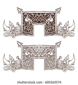 Vector Element of ornament , facade, decoration