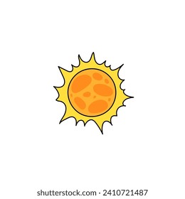 vector element outer space sticker illustration
