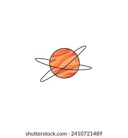 vector element outer space sticker illustration