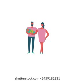 vector element of people playing with gadgets gadget