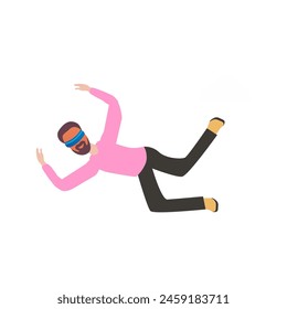 vector element of people playing VR vector