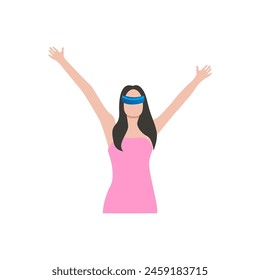 vector element of people playing VR vector