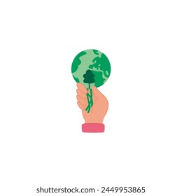 vector element save earth national earth day illustration