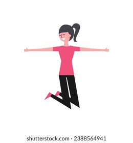 vector element set of women with poses element