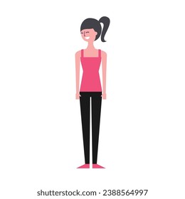 vector element set of women with poses design